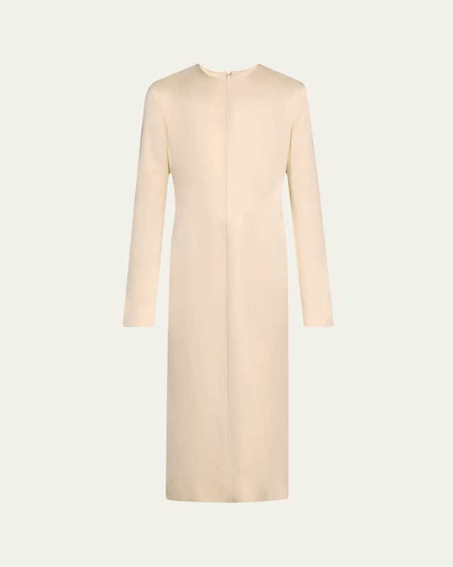 Lean Satin Midi Dress